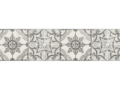 A.S. Création Borte selbstklebend Fliese 5 m x 13 cm Schwarz-Weiß