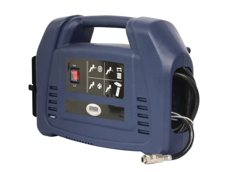 Atrox Mini-Kompressor Tragbar inkl. Zubehörset 9-tlg.