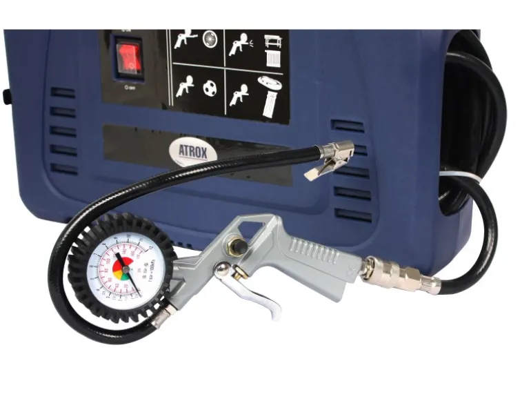 Atrox Mini-Kompressor Tragbar inkl. Zubehörset 9-tlg.