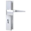 Basi - ES0 - Vollmaterial-Schutzbeschlag Alu F1 Wechsel-Garnitur Lochung PZ - 12 mm Schildstärke 92-10 mm - 7900-0201
