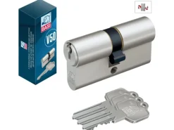 Basi - V50 - Profil-Doppelzylinder - 35/55 mm - Verschiedenschließend - Not- und Gefahrenfunktion