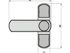 Basi Fenstersicherung FS 500 für einflügelige Fenster und Fenstertüren Weiß