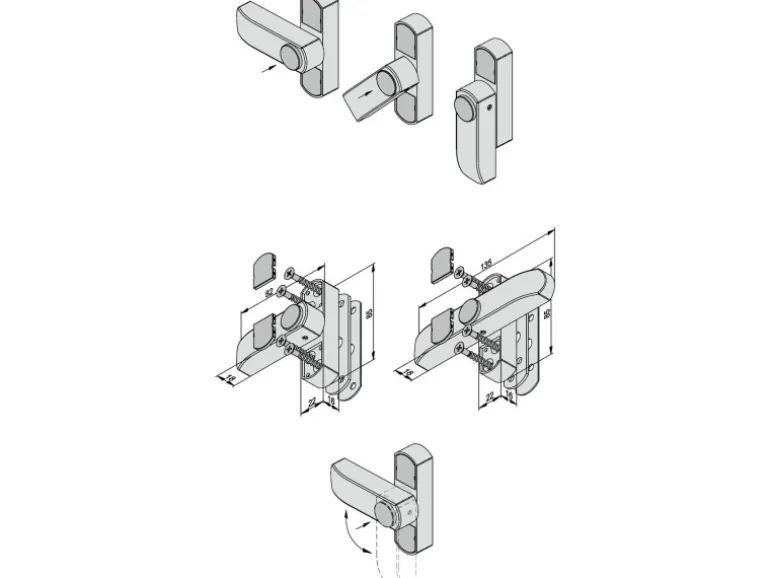 Basi Fenstersicherung FS 500 für einflügelige Fenster und Fenstertüren Weiß