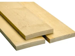 Baudiele Fichte/Tanne sägerau 45 mm x 280 mm x 3000 mm mit Wellband