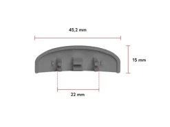 Bauheld Fenster Wasserschlitzkappen 25 bis 30 mm 30 Stück Ral 7016