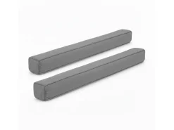 Beautissu Levante MM Zugluftstopper 6,5x100cm Grau 2tlg