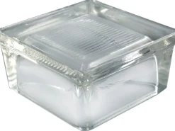 Betonglas Vollsicht Geriffelt 1-Seitig Satiniert 12 cm x 12 cm x 6 cm