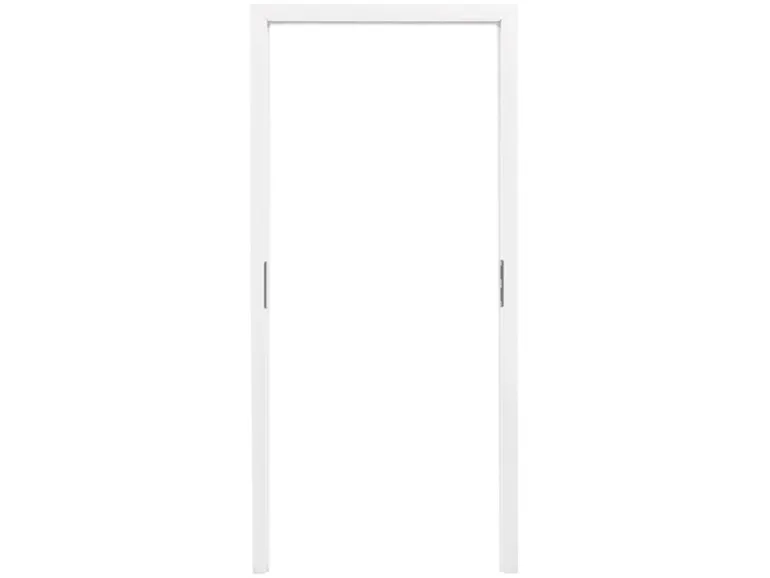 Blockzarge Dekor Uni Weiß ähnl. RAL 9010 (GA24) 73,5 cm x 198,5 cm x 4,5 cm Li