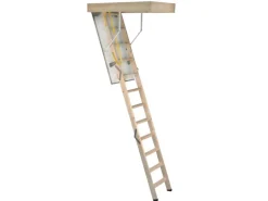 Bodentreppe Complete 120 cm x 60 cm wärmegedämmt U-Wert 1,1 Raumhöhe bis 280 cm