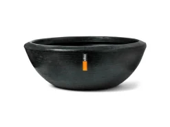Capi Pflanzschale Niedrig Granite Ø 61 cm x 25 cm Schwarz