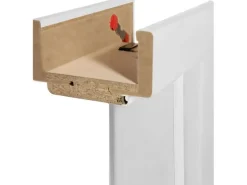 Classen Türzarge Dekor Weiß ähnl. RAL 9003 73,5 cm x 198,5 cm x 14 cm Anschlag L