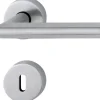 CMI Rosetten-Garnitur Winkel-Form Edelstahl matt 38 mm - 42 mm