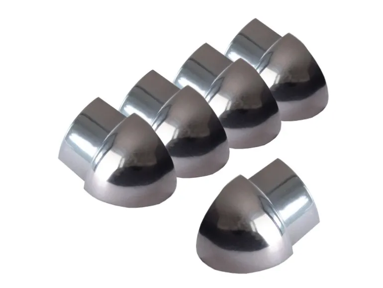 Dalsys Außeneck Fliesenschiene Viertelkreis 5x 12,5mm Edelstahl Poliert