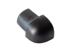 Dalsys Außeneck Fliesenschiene Viertelkreis 8mm Aluminium Schwarz