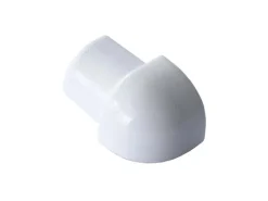 Dalsys Außeneck Fliesenschiene Viertelkreis 10mm Aluminium Weiß