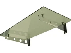 Dein Bau Projekt Glasvordach Elbrus Grauglas VS-Glas 150 x 120 cm