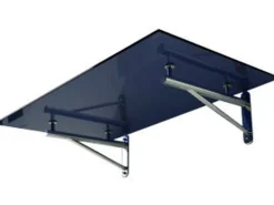 Dein Bau Projekt Glasvordach Elbrus Grauglas VS-Glas 250 x 120 cm