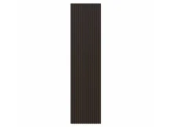 Designpaneel Geräucherte Eiche MDF Schwarz mit Furnier 60 cm x 240 cm