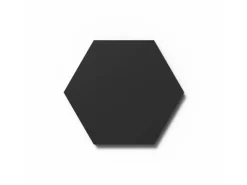 Designpaneel Hexagon Lino Nero Clear MDF Schwarz 25 cm x 25 cm 3 Stück
