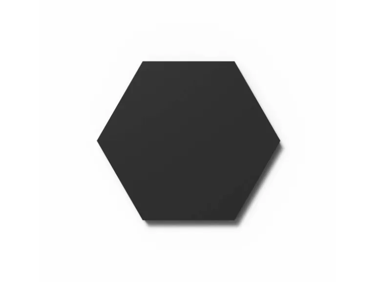 Designpaneel Hexagon Lino Nero Clear MDF Schwarz 25 cm x 25 cm 3 Stück