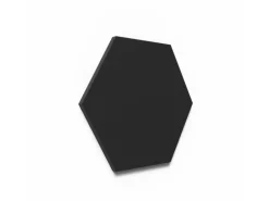 Designpaneel Hexagon Lino Nero Clear MDF Schwarz 25 cm x 25 cm 3 Stück