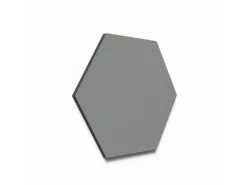 Designpaneel Hexagon Lino Ash Clear MDF Schwarz 25 cm x 25 cm 3 Stück