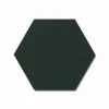 Designpaneel Hexagon Lino Conifer Clear MDF Schwarz 50 cm x 50 cm 3 Stück