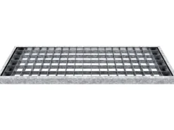 Dolle Außentreppe Gardentop 13 Gitterroststufen 80 cm + Alu-Geländer