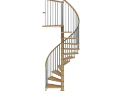 Dolle Spindeltreppe Winnipeg Eiche geölt Höhe bis 315 cm Ø 140 cm FSC