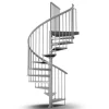 DOLLE Außenspindeltreppe Gardenspin mit Metallstufen Ø 155 cm Höhe bis 282 cm
