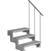 Dolle Außentreppe Gardentop 3 Gitterroststufen 80 cm inkl. Geländer
