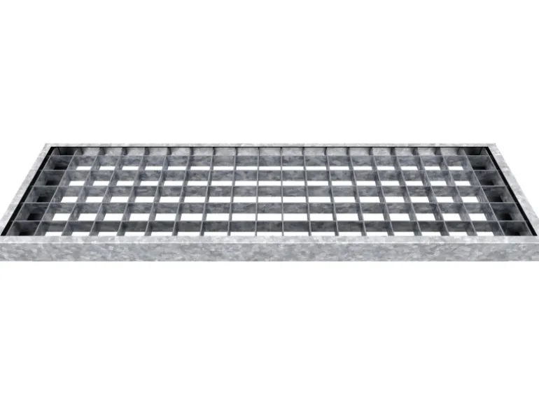 Dolle Außentreppe Gardentop 14 Gitterroststufen 80 cm + Prova-Geländer