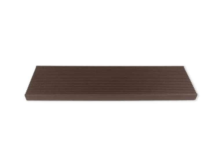 Dolle Außentreppe Gardentop 10 Trimax-Stufen 100 cm Dunkelbraun + Alu-Geländer