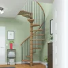 Dolle Spindeltreppe Winnipeg Eiche geölt Höhe bis 270 cm Ø 140 cm FSC®