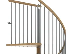 Dolle Spindeltreppe Winnipeg Eiche geölt Höhe bis 270 cm Ø 140 cm FSC®
