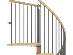 Dolle Spindeltreppe Winnipeg Buche geölt Höhe bis 315 cm Ø 140 cm FSC