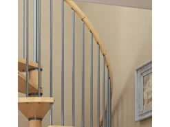 Dolle Spindeltreppe Winnipeg Buche geölt Höhe bis 315 cm Ø 140 cm FSC