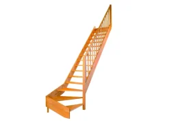 Dolle Wangentreppe Paris 1/4 gewendelt ohne Setzstufen Buche FSC