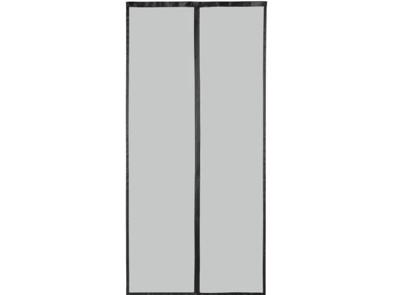 Easymaxx Moskitonetz mit Magnetverschluss für die Tür 100 cm x 210 cm Schwarz