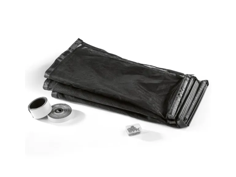 Easymaxx Moskitonetz mit Magnetverschluss für die Tür 100 cm x 210 cm Schwarz