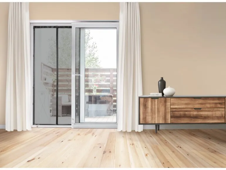 Easymaxx Moskitonetz mit Magnetverschluss für die Tür 100 cm x 210 cm Schwarz