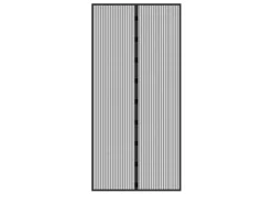 ECD Germany Fliegengitter Tür Insektenschutz Schwarz 100 x 210 cm Klebmontage