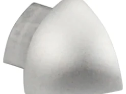 Ecke Viertelkreis-Abschlussprofil Alu eloxiert Silber matt 8 mm (2 Stk.)