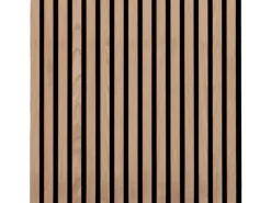 ECON Akustikpaneel Eiche 240 cm x 60 cm x 1,8 cm MDF Schwarz