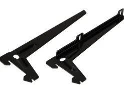 Einloch-Winkelträger Schwarz 18 cm 2 Stück