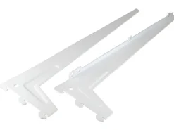 Einloch-Winkelträger Weiß 48 cm 2 Stück