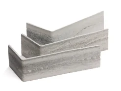 Elabrick Eckverblender Nebraska 7,1 cm x 11,5/24 cm Grau