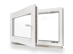 Framelux Kunststofffenster Slimline Weiß 3-Fach Verglasung 700 x 450 mm Rechtsanschlag