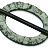 Gardinia Dekoring Oval Holz Wenge 12 cm x 9,5 cm