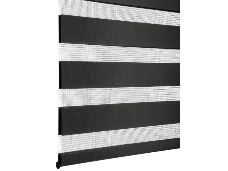Gardinia Doppelrollo EasyFix 90 cm x 220 cm Schwarz